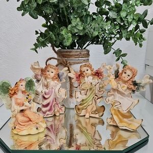 Vintage Angel Fairy Resin Figurines